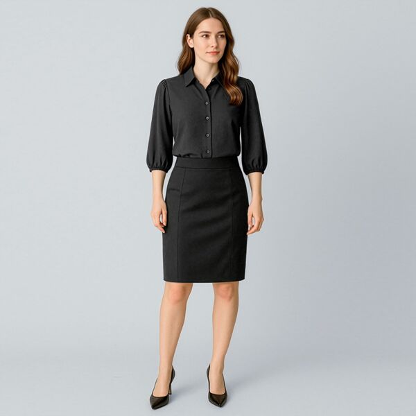 Womens Cool Stretch Mid-waist Pencil Skirt Thumbnail