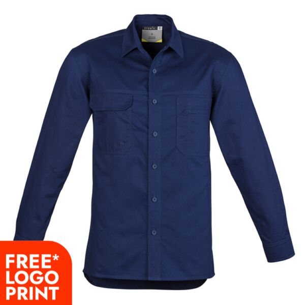 Mens Lightweight Tradie Long Sleeve Shirt  Thumbnail